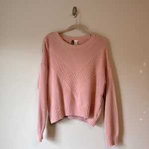 Rose pink knit H&M sweater
